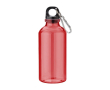 Gerecycleerde fles met karabijnhaak kleur rood