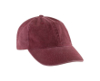 Katoenen pet met gewassen effect 260 g/m2 Casual kleur rood