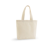 Boodschappentas van gerecycled katoen en polyester 220 g/m2 kleur naturel