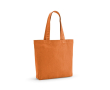 Tas van gerecycled katoen en RPET met lange handvatten 180 g/m2 kleur oranje