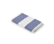 Strandhanddoek 80x160cm van gerecycled katoen met strepen 350 g/m2 kleur blauw