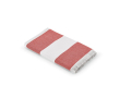 Strandhanddoek 80x160cm van gerecycled katoen met strepen 350 g/m2 kleur rood