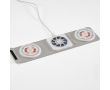 Ecologische draadloze oplader met drie laadvermogens kleur wit