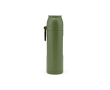 Thermosfles van gerecycled rvs met beker in de deksel 810ml kleur miliair groen
