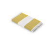 Strandhanddoek 80x160cm van gerecycled katoen met strepen 350 g/m2 kleur donkergeel