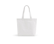 Tas van gerecycled katoen en RPET met lange handvatten 280 g/m2 kleur wit