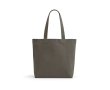 Tas van gerecycled katoen en RPET met lange handvatten 280 g/m2 kleur grijs