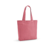 Tas van gerecycled katoen en RPET met lange handvatten 180 g/m2 kleur roze