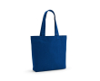 Tas van gerecycled katoen en RPET met lange handvatten 180 g/m2 kleur koningsblauw