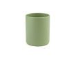 Keramische mok met elegante mat afwerking zonder handvat 340ml kleur gemarmerd groen