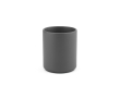 Keramische mok met elegante matte afwerking zonder handvat 240ml kleur donkergrijs