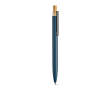 Pen van gerecycled aluminium en RPET met blauwe Dokumental® inkt kleur marineblauw
