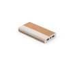 Powerbank van kurk en tarwestro met type C-poort 10.000 mAh kleur naturel