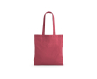 Draagtas van gerecycled katoen met lange handvatten 140 g/m2 kleur fuchsia