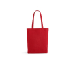Tas van gerecycled katoen en RPET met lange handvatten 220 g/m2 kleur rood