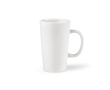 Keramische mok met groot handvat 310ml kleur wit