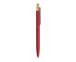 Pen van gerecycled aluminium en RPET met blauwe Dokumental® inkt kleur bordeaux