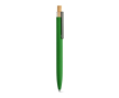 Pen van gerecycled aluminium en RPET met blauwe Dokumental® inkt kleur donkergroen