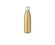 Glansrijke thermosfles van gerecycled roestvrij staal 400ml kleur goud