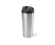 Thermische reisbeker van gerecycled rvs met schuifdeksel 510ml kleur zilver