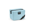 Koelbox van gerecycled plastic met draagriem 12L kleur pastel blauw
