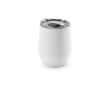 Thermische beker van gerecycled rvs met dekselopening 320ml kleur wit