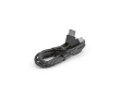 Kabel van RPET van 1 meter met twee USB-A en USB-C connectoren kleur zwart