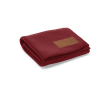 Ecologische RPET deken met aanpasbare patch 180 g/m2 kleur bordeaux