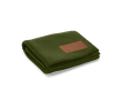 Ecologische RPET deken met aanpasbare patch 180 g/m2 kleur miliair groen