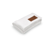 Extra zachte RPET deken met bedrukbare patch 240 g/m2 kleur wit