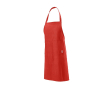Keukenschort van gerecycled katoen met nekbanden 180 g/m2 kleur rood