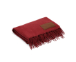 Zeer zachte RPET deken met aanpasbare patch 180 g/m2 kleur bordeaux