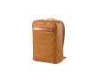 Katoenen gerecyclede rugzak met gerecycled lederen details 340 g/m2 kleur camel