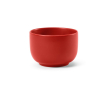 Duurzame keramische kom met matte afwerking 730ml kleur rood