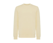Unisex sweater van gerecycled katoen, slim fit, 280 g/m2 Iqoniq kleur lichtgeel