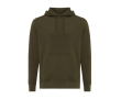 Unisex hoodie van gerecycled katoen, slim fit, 280 g/m2 Iqoniq kleur khaki