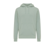 Unisex hoodie van gerecycled katoen, slim fit, 280 g/m2 Iqoniq kleur olijfgroen