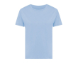 Dames T-shirt van gerecycled katoen, slim fit, 160 g/m2 Iqoniq kleur cyaan blauw