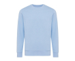 Unisex sweater van gerecycled katoen, slim fit, 280 g/m2 Iqoniq kleur cyaan blauw