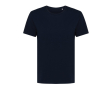 Dames T-shirt van gerecycled katoen, slim fit, 160 g/m2 Iqoniq kleur marineblauw