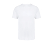Wit T-shirt met ronde hals van 100% Ring Spun katoen 160 g/m2 kleur wit
