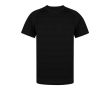 Unisex sportshirt van 100% polyester met streepdesign 135 g/m2 kleur zwart