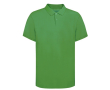 Unisex polo van 100% gekamd katoen met 2 knopen Ring Spun 220 g/m2 kleur groen