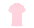 Dames polo van 100% gekamd katoen met 2 knopen Ring Spun 220 g/m2 kleur roze