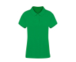 Dames polo van 100% gekamd katoen met 2 knopen Ring Spun 220 g/m2 kleur groen