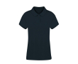 Dames polo van 100% gekamd katoen met 2 knopen Ring Spun 220 g/m2 kleur ultramarijn blauw