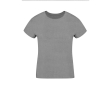 Dames T-shirt van 100% gekamd katoen Ring Spun 160 g/m2 kleur grijs