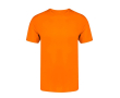 Unisex T-shirt van 100% gekamd katoen Ring Spun 160 g/m2 kleur oranje