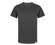 T-shirt van gerecycled katoen en RPET in basiskleuren 150 g/m2 kleur zwart