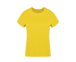 Dames T-shirt van 100% gekamd katoen Ring Spun 160 g/m2 kleur geel